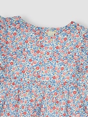 JoJo Maman Bébé Blue 2-Piece Seaside Ditsy Floral Blouse & Leggings Set - Image 3 of 4