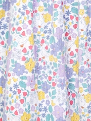 JoJo Maman Bébé Lilac Purple Duck Floral Smocked Dress - Image 3 of 3