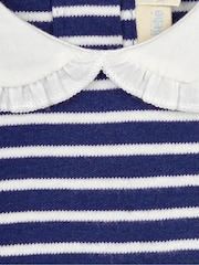 JoJo Maman Bébé Navy Classic Peter Pan Jersey Dress - Image 2 of 3
