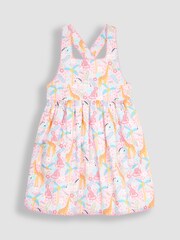 JoJo Maman Bébé Pink Safari Animals Cross Back Dress - Image 3 of 5