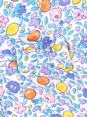 JoJo Maman Bébé Lilac Purple Lemon Ditsy Floral Floppy Sun Hat - Image 4 of 4