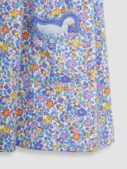JoJo Maman Bébé Lilac Purple Ditsy Floral Peter Pan Pet In Pocket Jersey Dress - Image 4 of 4
