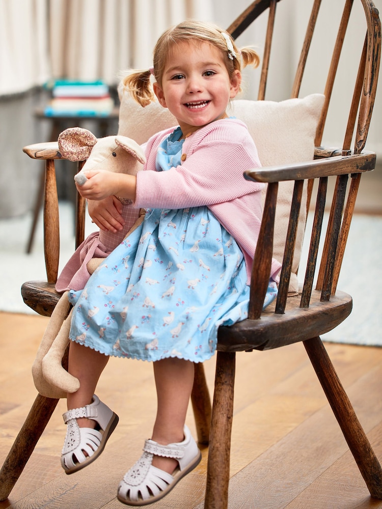 JoJo Maman Bébé Blue Duck Floral Summer Dress - Image 1 of 6