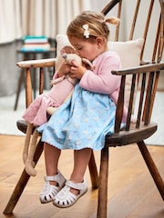JoJo Maman Bébé Blue Duck Floral Summer Dress - Image 3 of 6