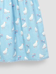 JoJo Maman Bébé Blue Duck Floral Summer Dress - Image 5 of 6
