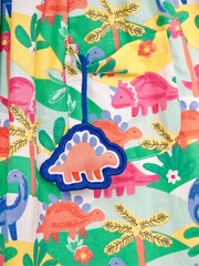 JoJo Maman Bébé Multi Dinosaur Button Front Pet In Pocket Summer Dress - Image 5 of 5