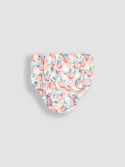 JoJo Maman Bébé White Pretty Peach Smocked Baby Dress - Image 3 of 4