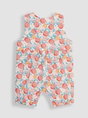 JoJo Maman Bébé Pink Pretty Peach Floral Dungarees - Image 2 of 3