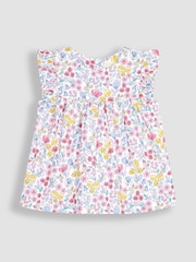 JoJo Maman Bébé White Meadow Floral Blouse - Image 1 of 3