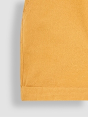 JoJo Maman Bébé Mustard  Yellow Twill Chino Shorts - Image 3 of 3