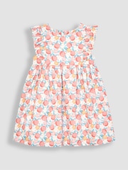 JoJo Maman Bébé Pink Peach Pretty Summer Dress - Image 1 of 3