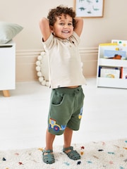 JoJo Maman Bébé Natural Polo Shirt - Image 2 of 5