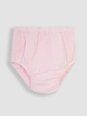 JoJo Maman Bébé Pink Bunny Embroidered Smocked Dress - Image 3 of 4