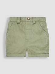 JoJo Maman Bébé Khaki Green Twill Chino Shorts - Image 1 of 3