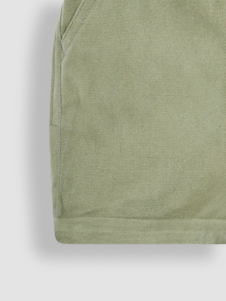 JoJo Maman Bébé Khaki Green Twill Chino Shorts - Image 3 of 3