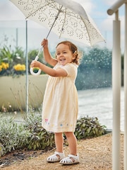 JoJo Maman Bébé Yellow Duck Embroidered Smocked Dress - Image 3 of 7