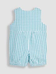 Ogrodniczki Jojo Maman Bébé z aplikacją i wzorem w kratę gingham - Image 2 of 4