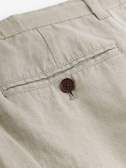 Stone Signature Leomaster Italian Delave 100% Linen Drawstring Trousers - Image 9 of 10