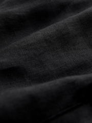 Black Signature Leomaster Italian Delave 100% Linen Drawstring Trousers - Image 12 of 12