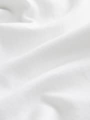 White Linen Viscose Drawstring Trousers - Image 12 of 13