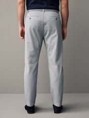 Light Grey Belted Linen Blend Trousers - Image 5 of 12