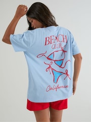 Skinnydip Blue Club California T-Shirt - Image 2 of 5