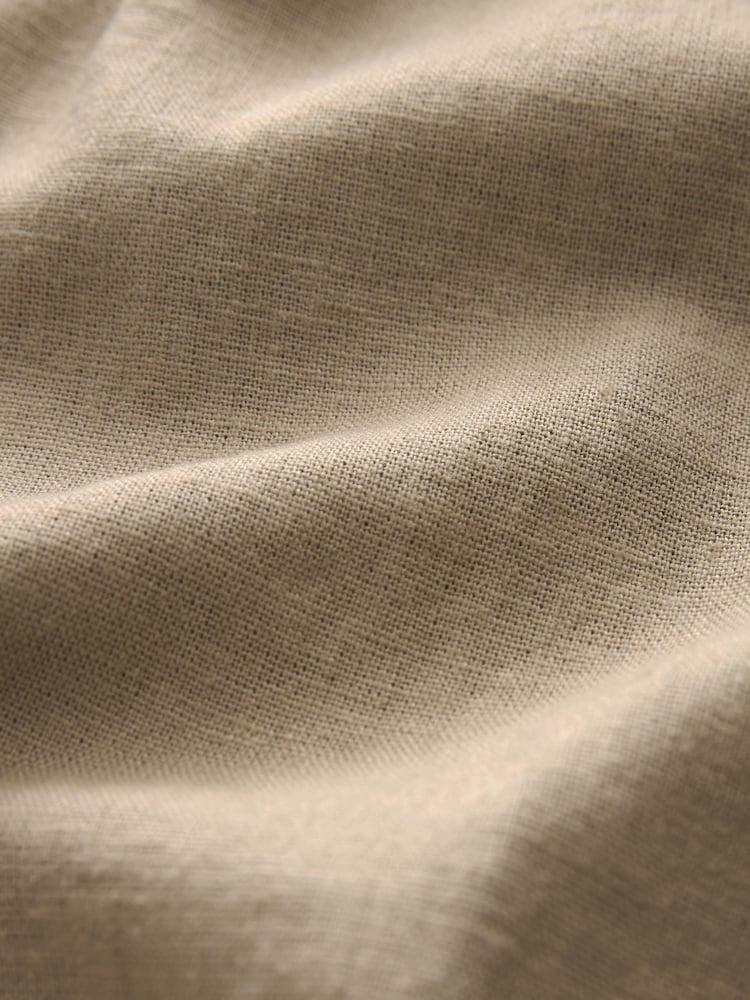 Stone Natural Linen Viscose Drawstring Trousers - Image 11 of 11