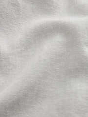 Grey Light Linen Viscose Drawstring Trousers - Image 9 of 10
