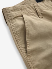 Stone Relaxed Fit Ripstop Cargo 100% Cotton Trousers - Image 10 of 10