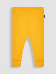 JoJo Maman Bébé Yellow Breton Top & Rib Leggings Set - Image 4 of 5