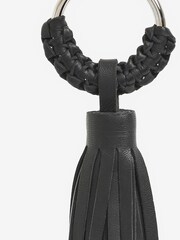 Black Leather Tassel Keyring - Image 2 of 3