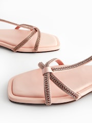 Blassrosa - Forever Comfort® Verzierte Riemensandalen - Bild 4 von 6