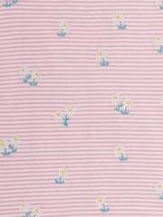JoJo Maman Bébé Pink Daisy Embroidered T-Shirt - Image 3 of 3