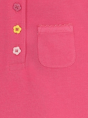 JoJo Maman Bébé Fuchsia Pink Pretty Polo Shirt - Image 3 of 3