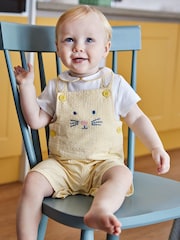 Комплект из 2 предметов с комбинезоном и боди с принтом кроликов JoJo Maman Bébé - Изображение 2 из 7