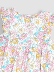 Jojo Maman Bébé Bubble Strampler mit Sonnenblume aus Baumwolle und Leinen​​​​​​​ - Bild 3 von 3