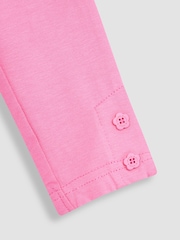 JoJo Maman Bébé Periwinkle Purple Butterfly Floral & Pink 2-Pack Leggings - Image 5 of 5