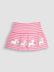 JoJo Maman Bébé Pink Unicorn Appliqué Skort - Image 1 of 3