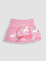 JoJo Maman Bébé Pink Unicorn Appliqué Skort - Image 2 of 3