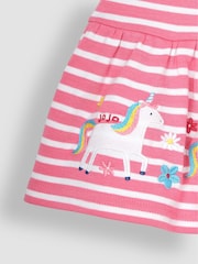 JoJo Maman Bébé Pink Unicorn Appliqué Skort - Image 3 of 3