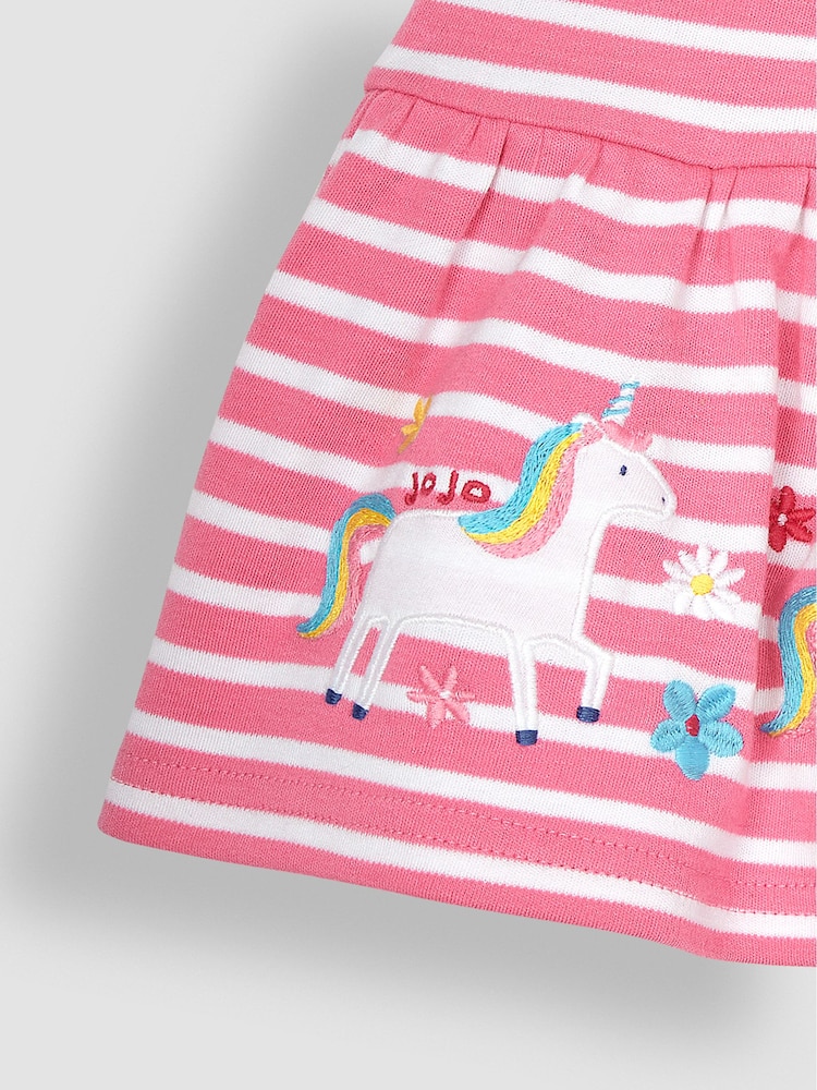 JoJo Maman Bébé Pink Unicorn Appliqué Skort - Image 3 of 3