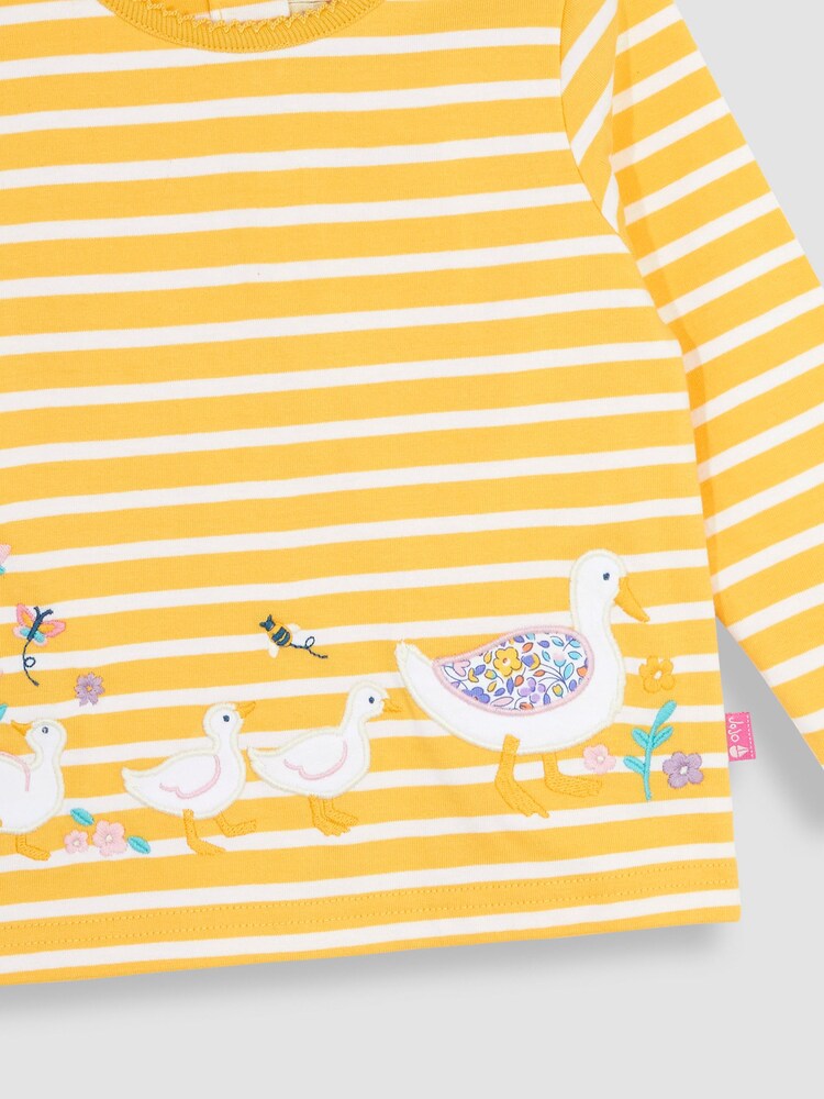 JoJo Maman Bébé Yellow Duck Appliqué Top - Image 4 of 4 JoJo Maman Bébé Yellow Duck Appliqué Top - Image 4 of 4