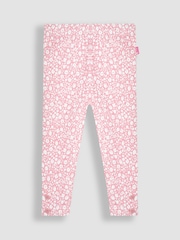 JoJo Maman Bébé Coral Strawberry Ditsy Floral & Pink 2-Pack Leggings - Image 2 of 6