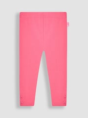 JoJo Maman Bébé Coral Strawberry Ditsy Floral & Pink 2-Pack Leggings - Image 3 of 6