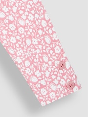 JoJo Maman Bébé Coral Strawberry Ditsy Floral & Pink 2-Pack Leggings - Image 4 of 6