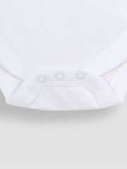 JoJo Maman Bébé White Ditsy Floral Collar Bodysuit - Image 3 of 3