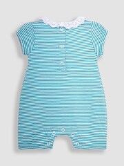JoJo Maman Bébé Pink Giraffe 2-Pack Appliqué & Floral Rompers - Image 3 of 6