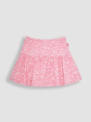 JoJo Maman Bébé Coral Pink Nautical Ditsy Floral Print Skort - Image 1 of 3