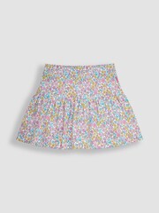 JoJo Maman Bébé Pink Jungle Floral Print Skort - Image 1 of 3