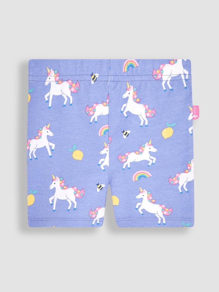 JoJo Maman Bébé 2er Pack Shorts mit Einhorndesign - Bild 2 von 4